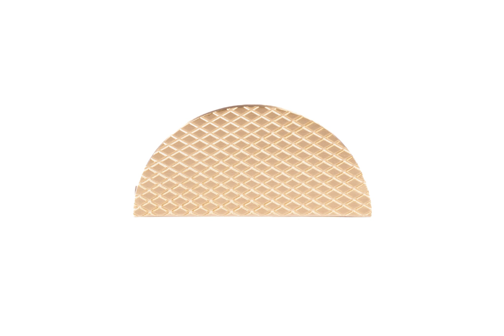 The Sorelle Handle by Mantara B-0113 is a modern brushed brass knob in gold, perfect for kitchen drawers and cabinets.