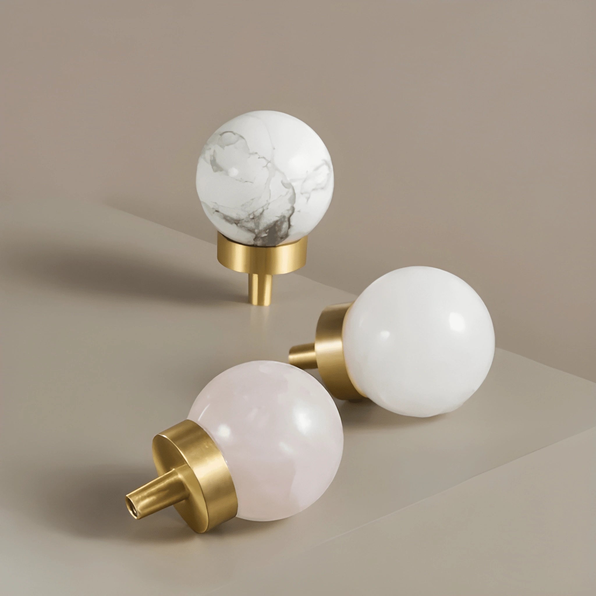 Elira Knob C-0031 crystal drawer knob, polished finish, 30mm, available in pink, white and turquoise, suitable for cabinets & wardrobes by Mantara