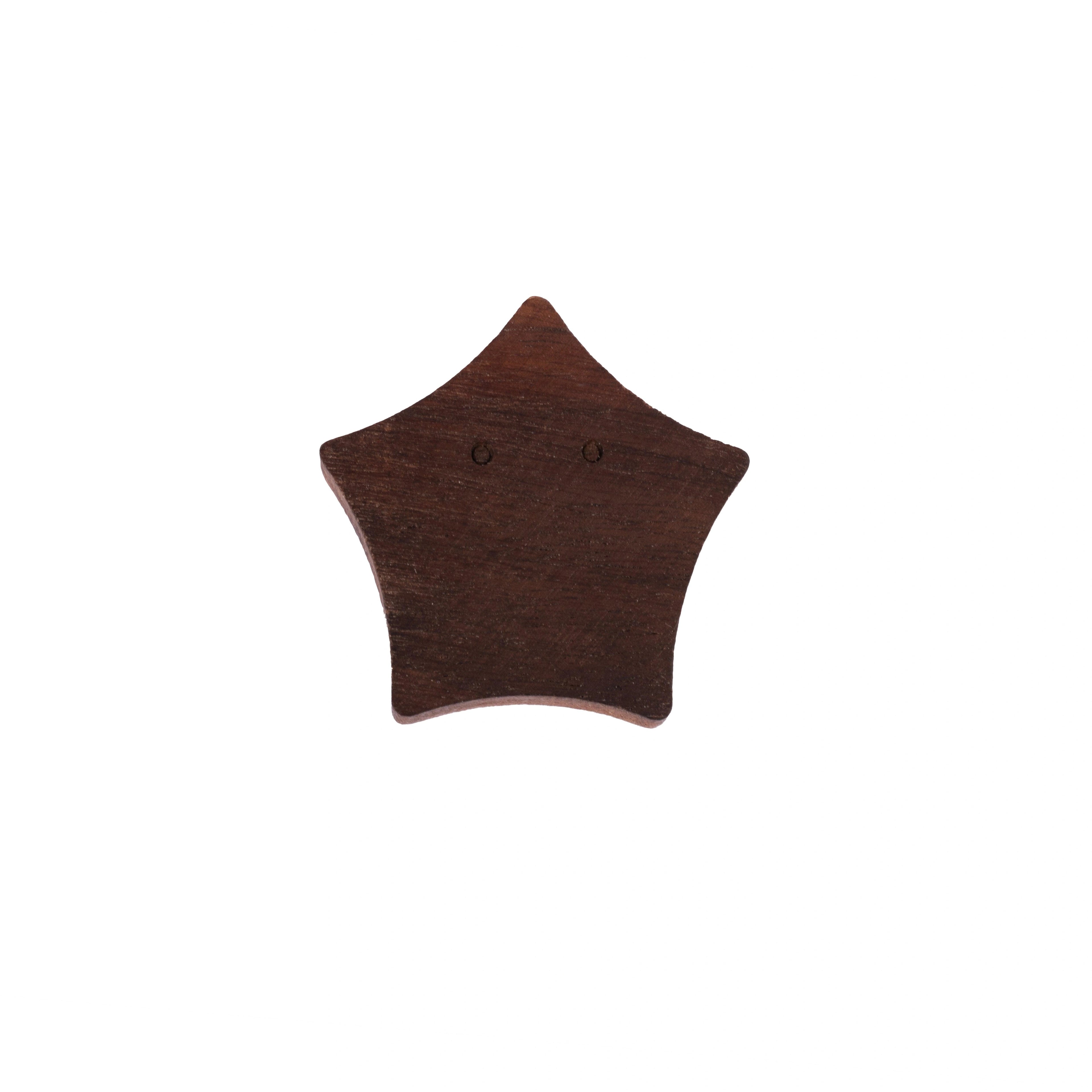 Mantara Starfish Hook W-0024 is a modern walnut wooden knob, ideal for kids’ rooms, drawers, and wardrobes.