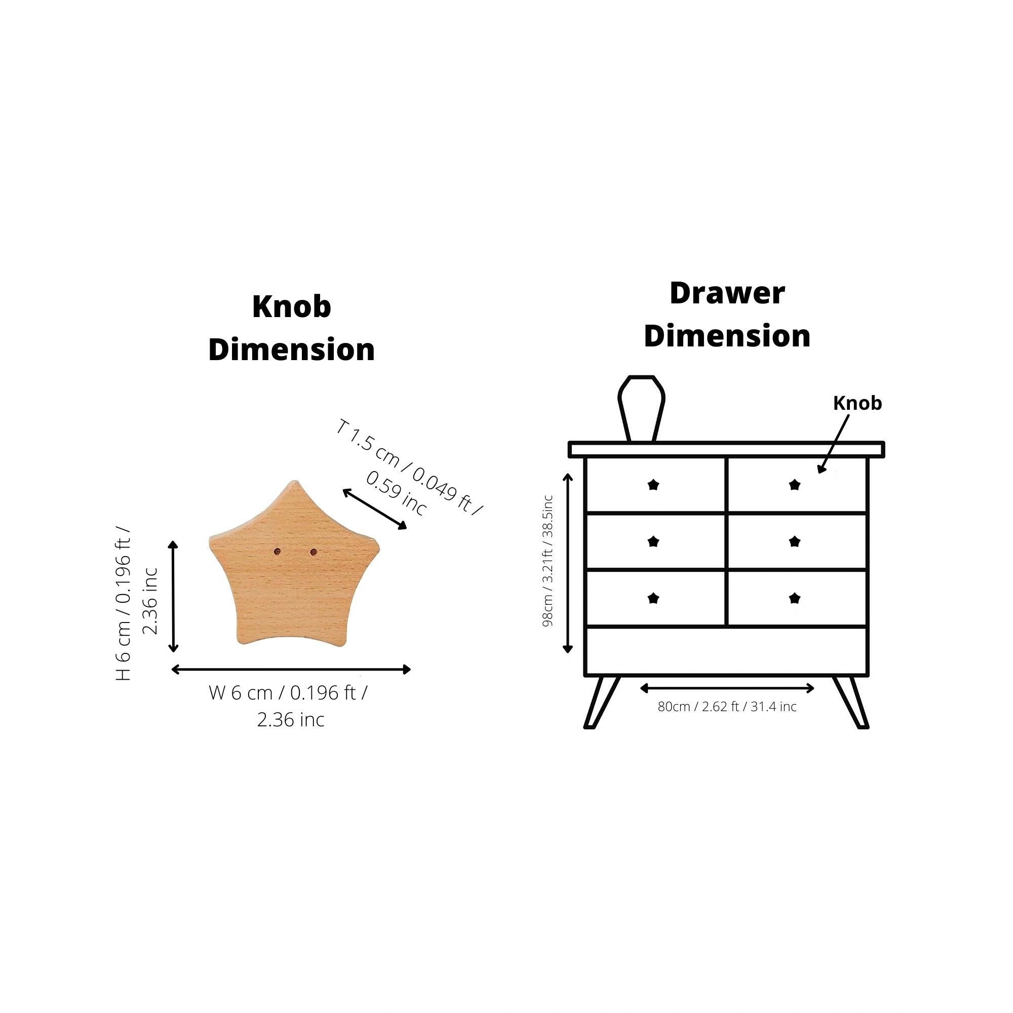 Mantara Starfish Hook W-0024 is a modern walnut wooden knob, ideal for kids’ rooms, drawers, and wardrobes.