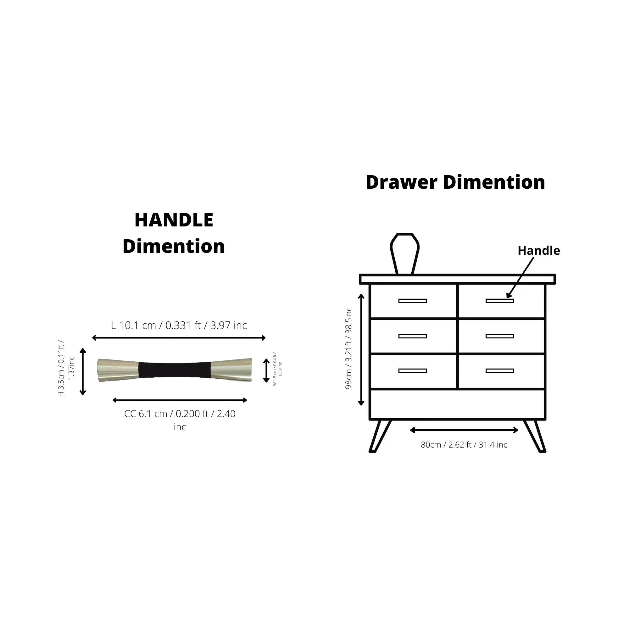 Mantara Sylvia Handle W-0014 is a modern brass & wood handle in brown+gold,ideal for wardrobes & drawers.