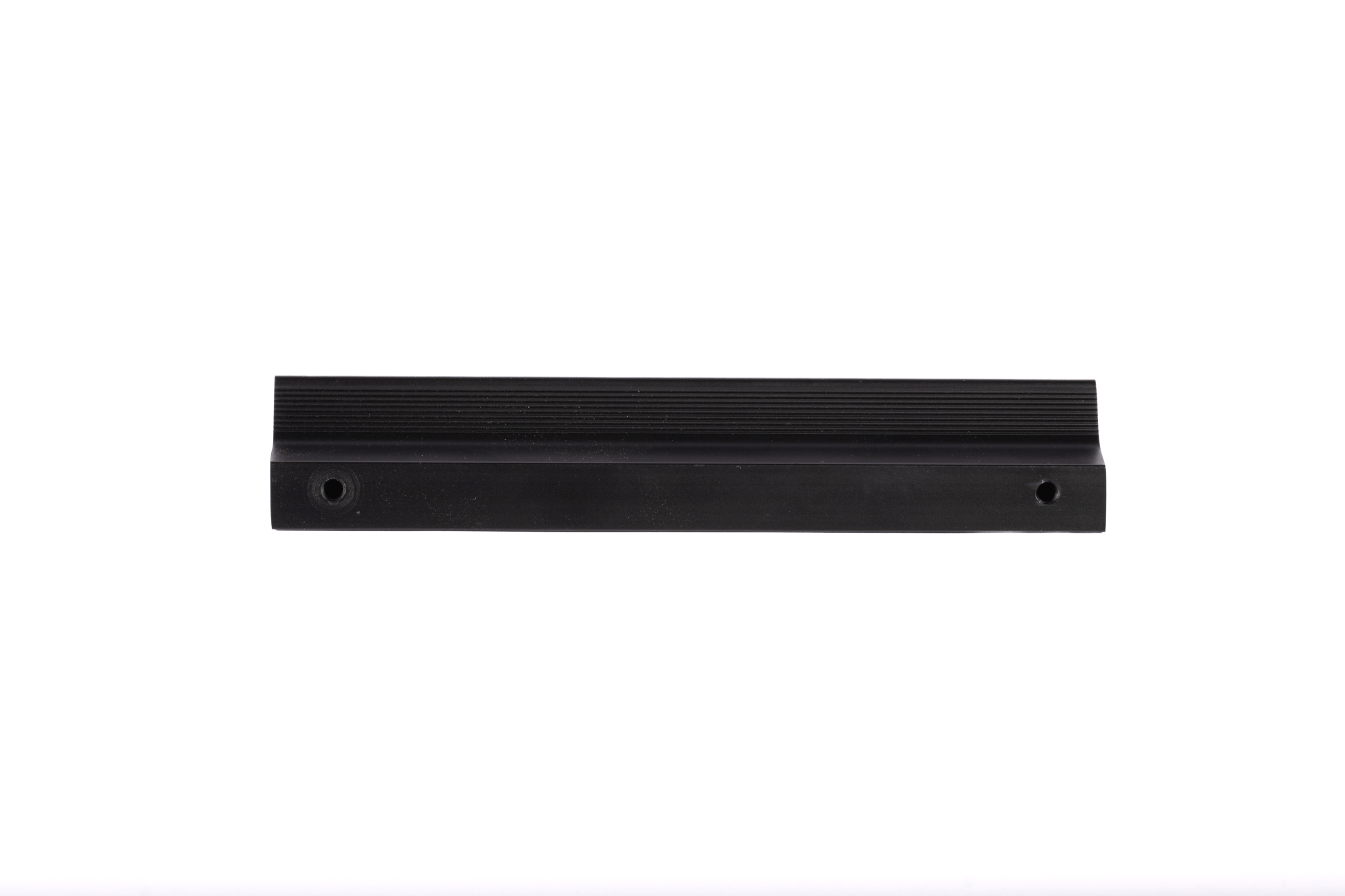Mantara Tara handle AL-0015, black aluminum cabinet pull, L150mm CC128mm, brushed finish for kitchen drawers