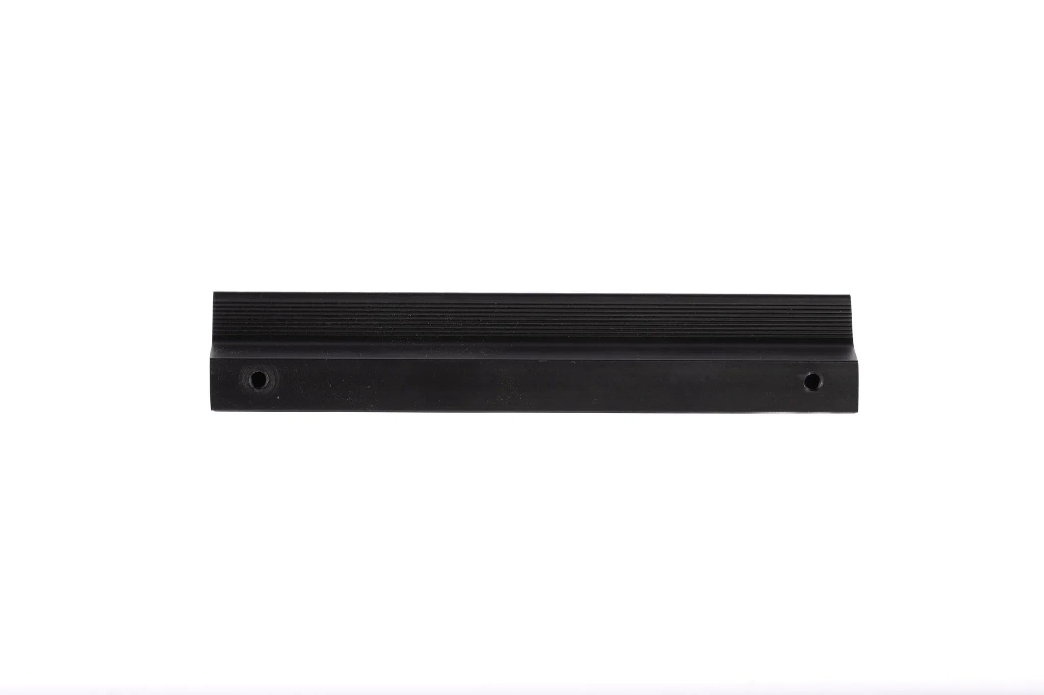The Mantara AL-0015 Tara Handle is a modern black aluminum handle with a brushed finish, ideal for kitchens, drawers, and cabinets.