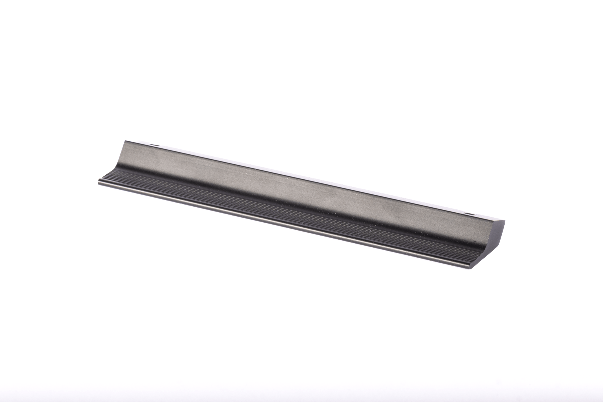 Mantara Tara handle AL-0015, black aluminum cabinet pull, L150mm CC128mm, brushed finish for kitchen drawers