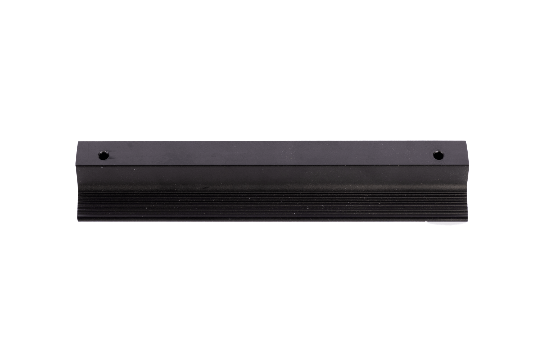 Mantara Tara handle AL-0015, black aluminum cabinet pull, L150mm CC128mm, brushed finish for kitchen drawers