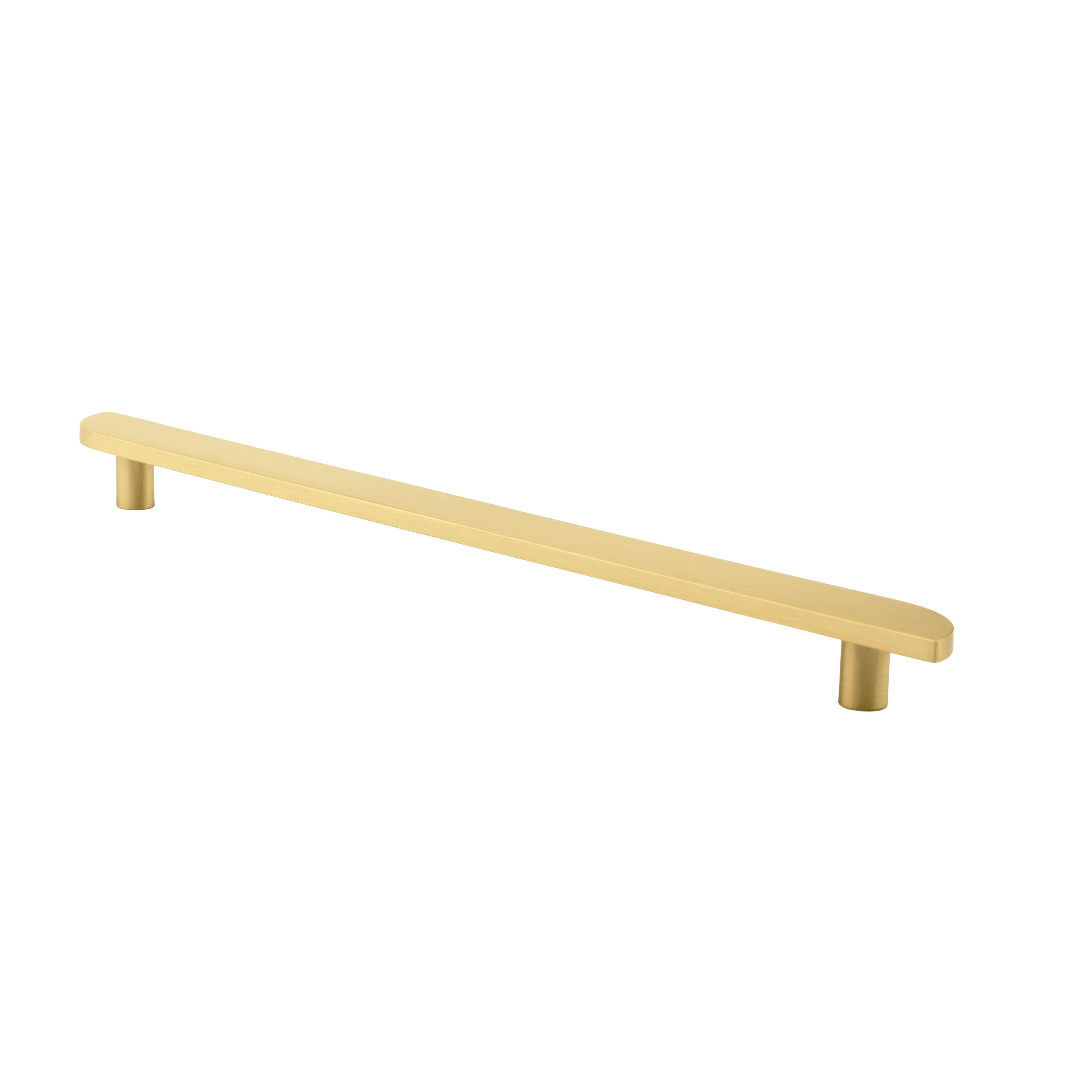 The Tarang handle by Mantara (B-0104) is a brushed brass modern pair knob in gold, perfect for wardrobes, doors, and kitchens.