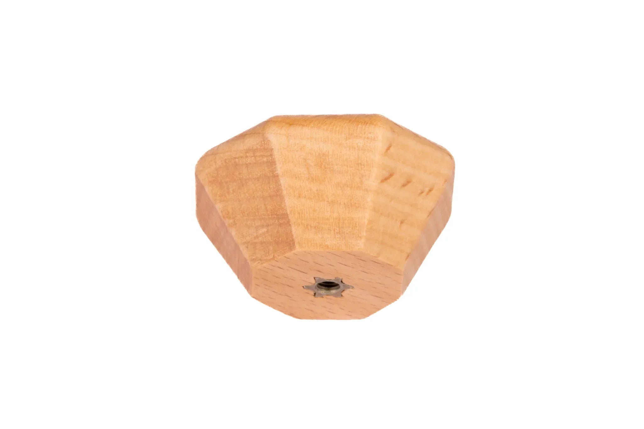 Mantara Thorne Knob W-0056 is a modern beech wood knob with brushed finish, ideal for kitchen and dresser drawers.
