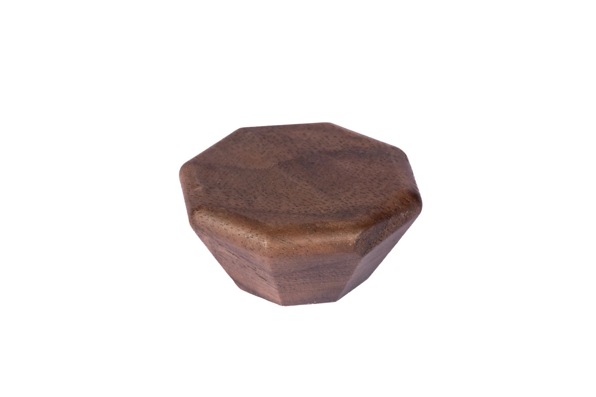 Mantara Thorne Knob W-0056 is a modern walnut wood knob with brushed finish, ideal for kitchen and dresser drawers.