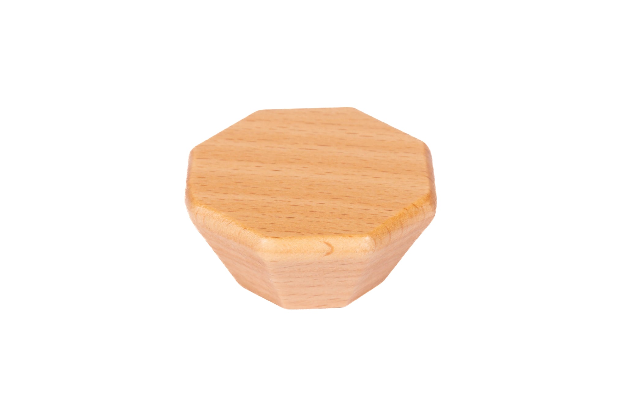 Mantara Thorne Knob W-0056 is a modern beech wood knob with brushed finish, ideal for kitchen and dresser drawers.