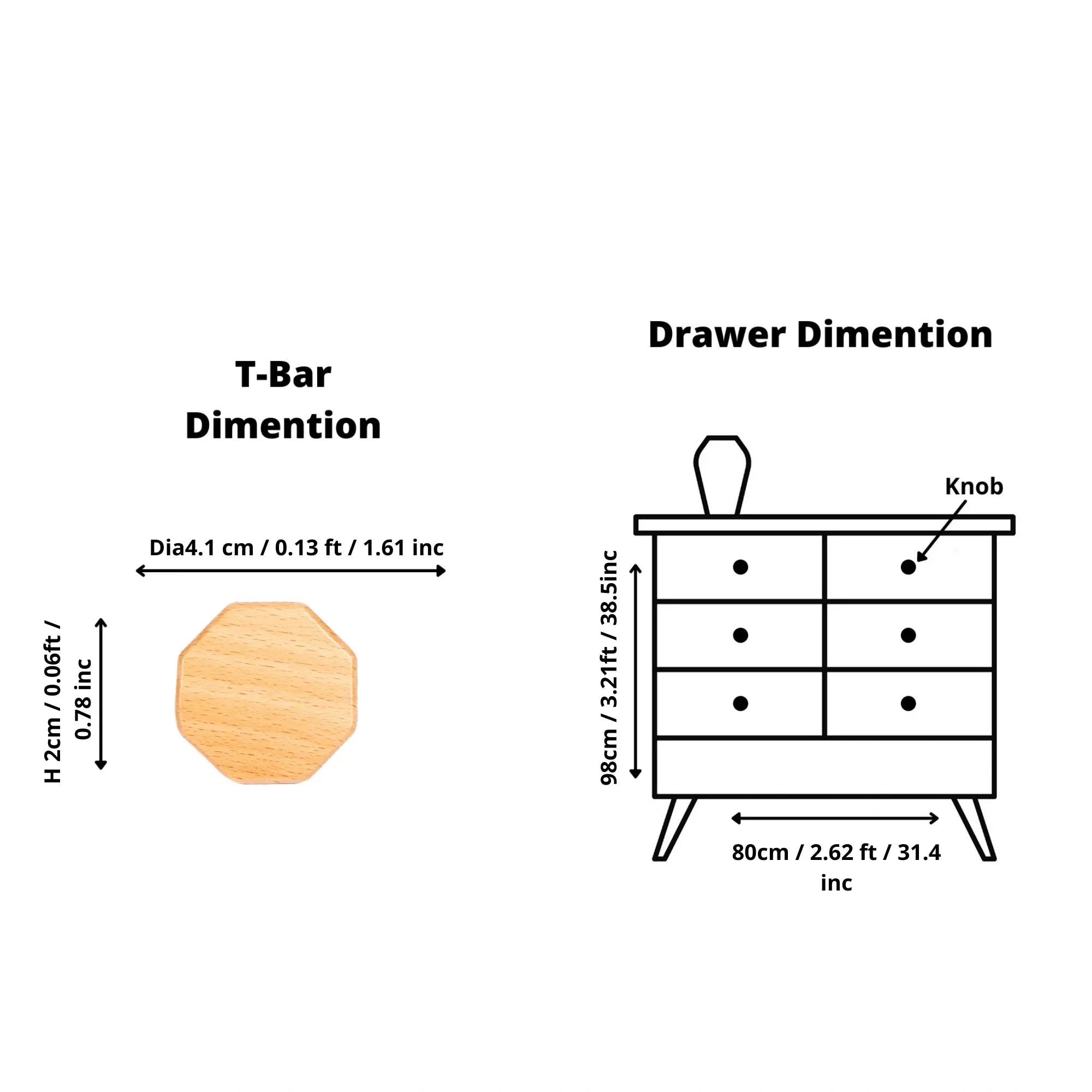 Mantara Thorne Knob W-0056 is a modern beech wood knob with brushed finish, ideal for kitchen and dresser drawers.