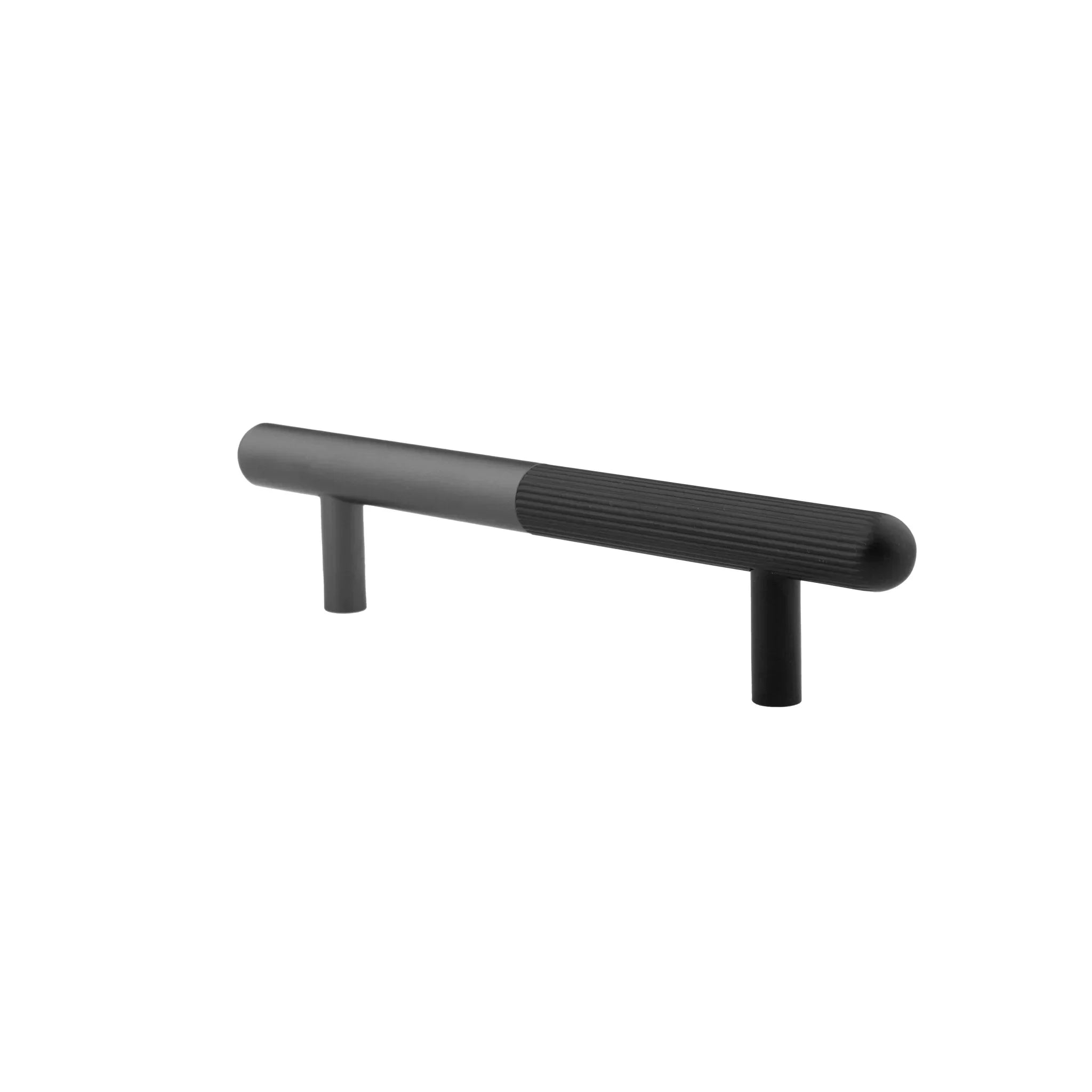 The Mantara AL-0003 Urbane Bar Handle is a modern aluminum alloy handle in black, perfect for doors and wardrobes.