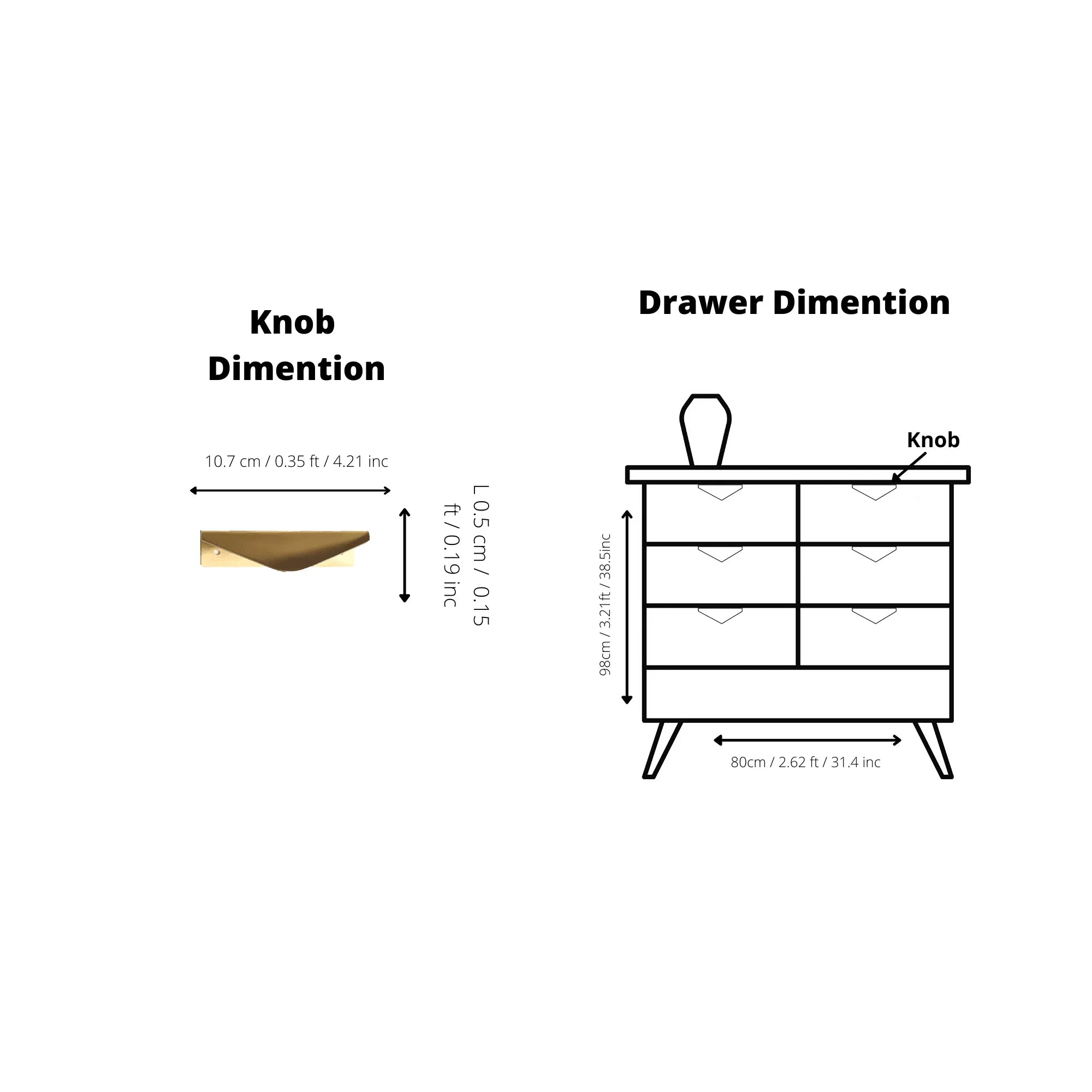 The Mantara B-0049 Vajra Handle is a modern brushed brass handle in gold, ideal for kitchens, furniture, cabinets, wardrobes, and cupboards.