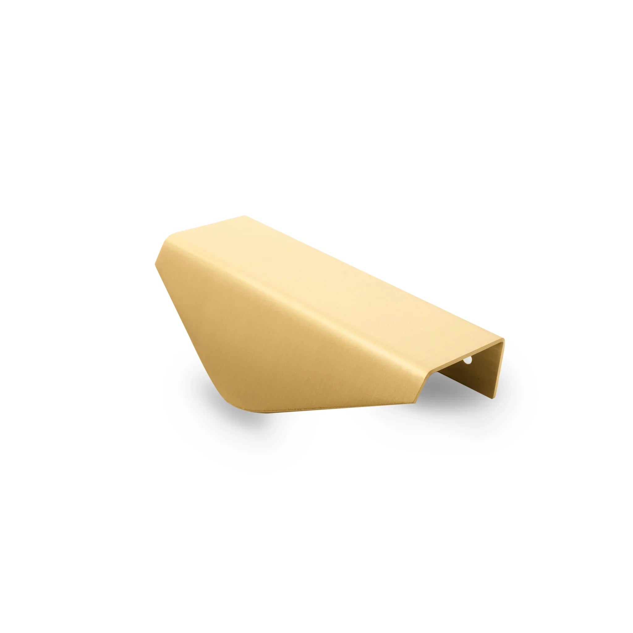 The Mantara B-0049 Vajra Handle is a modern brushed brass handle in gold, ideal for kitchens, furniture, cabinets, wardrobes, and cupboards.