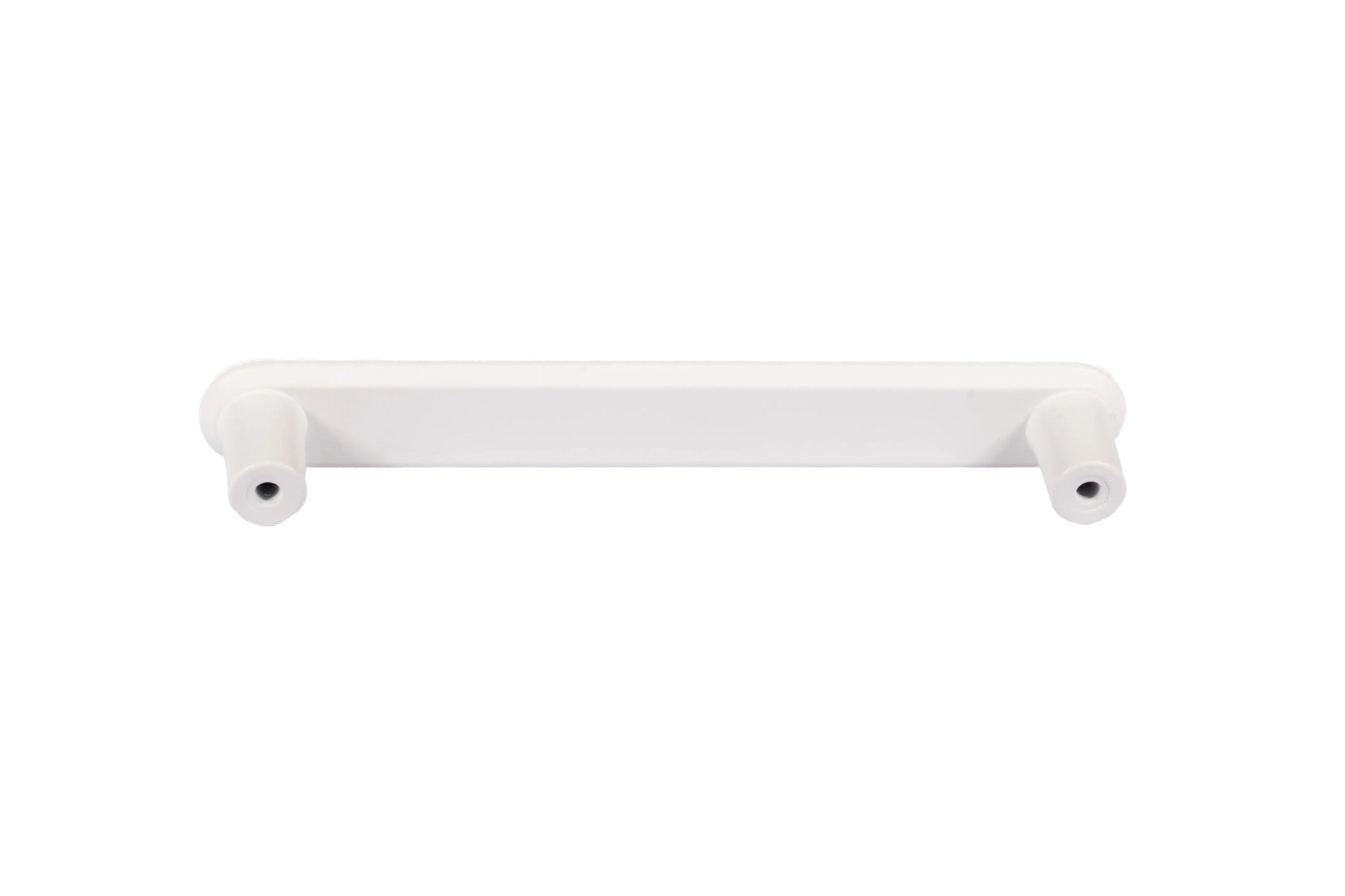 Mantara Valence Handle Z-0029 is a modern zinc alloy handle in brushed white finish, ideal for kitchen drawers, dresser drawers.