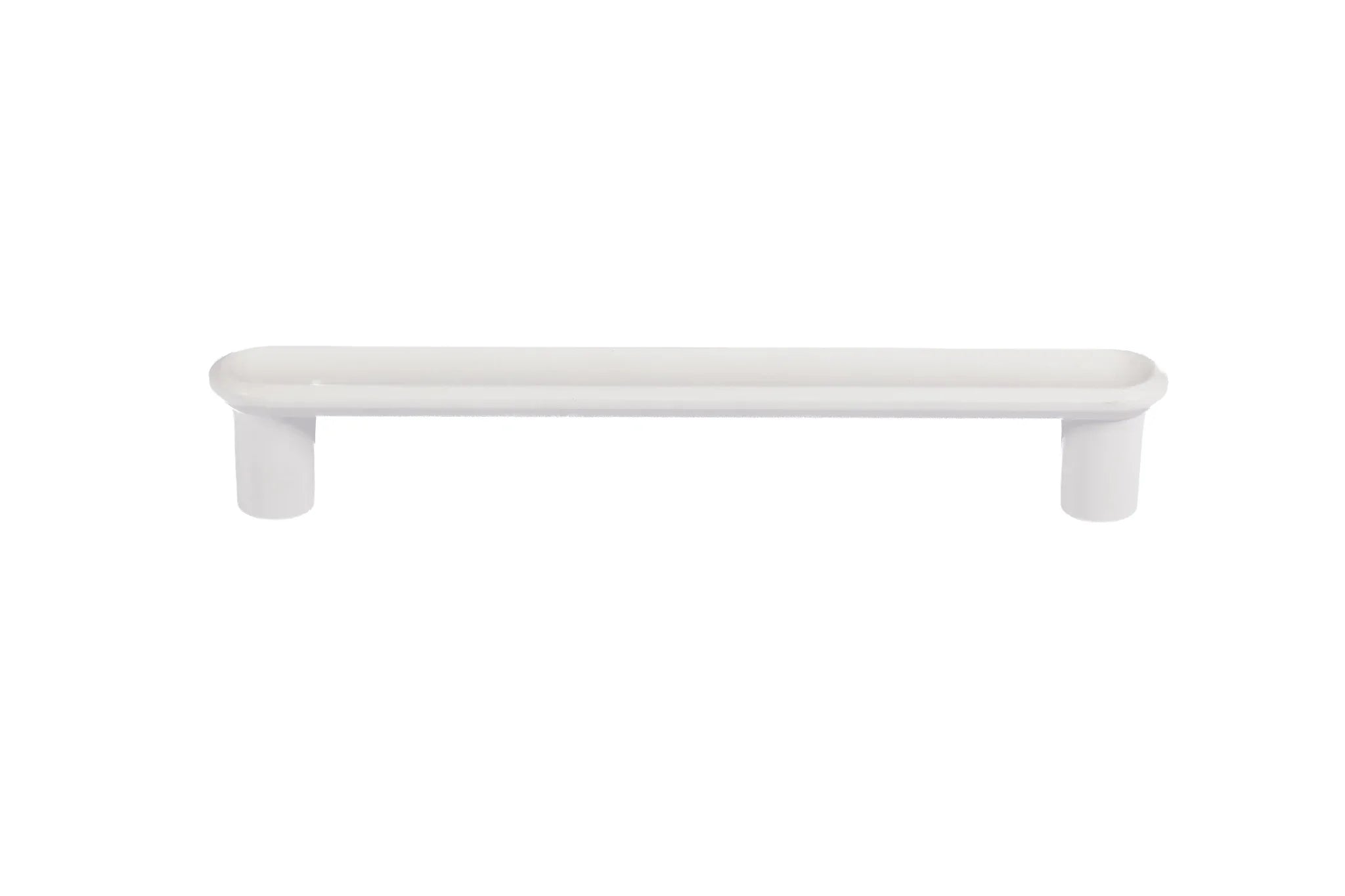 Mantara Valence Handle Z-0029 is a modern zinc alloy handle in brushed white finish, ideal for kitchen drawers, dresser drawers.