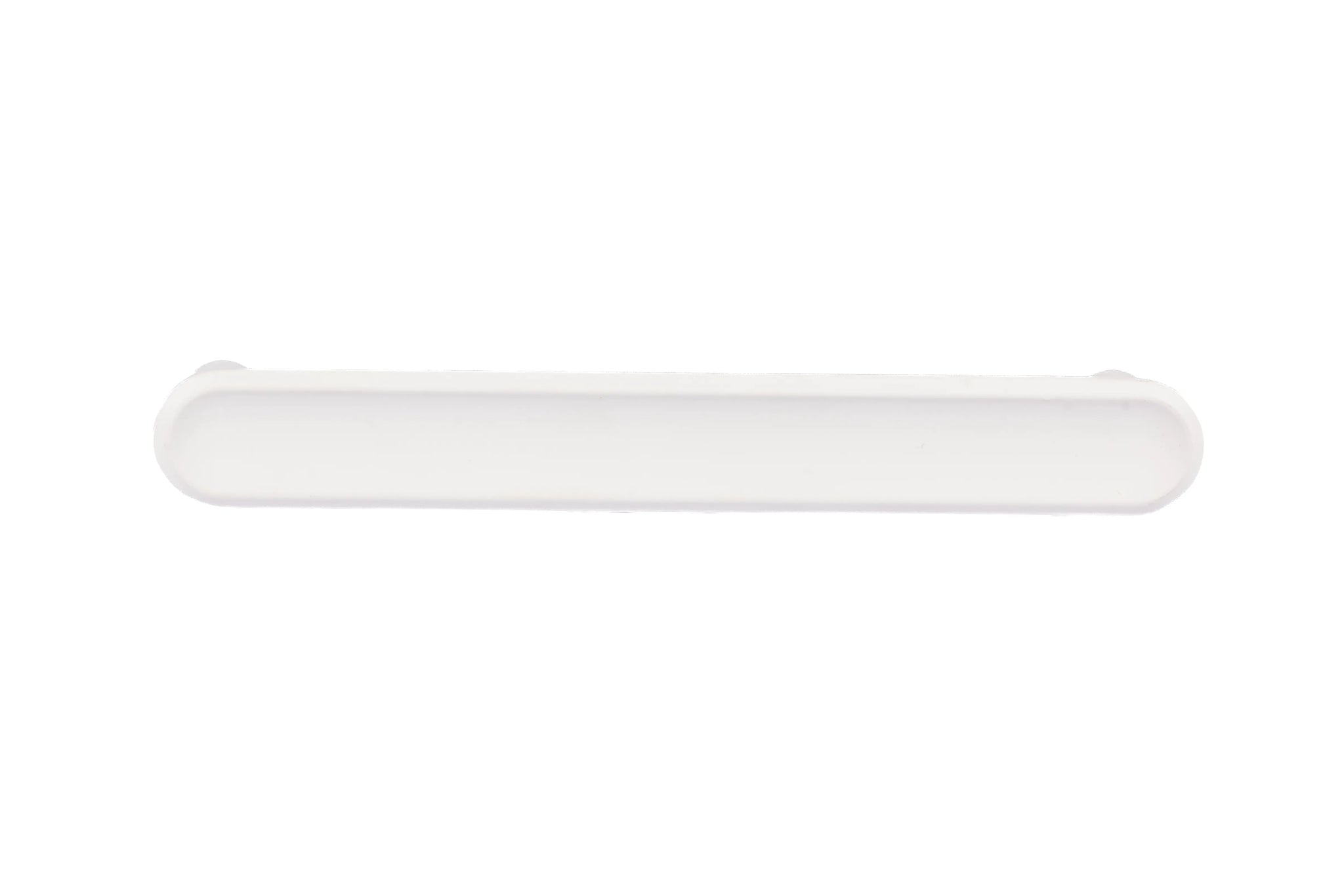 Mantara Valence Handle Z-0029 is a modern zinc alloy handle in brushed white finish, ideal for kitchen drawers, dresser drawers.