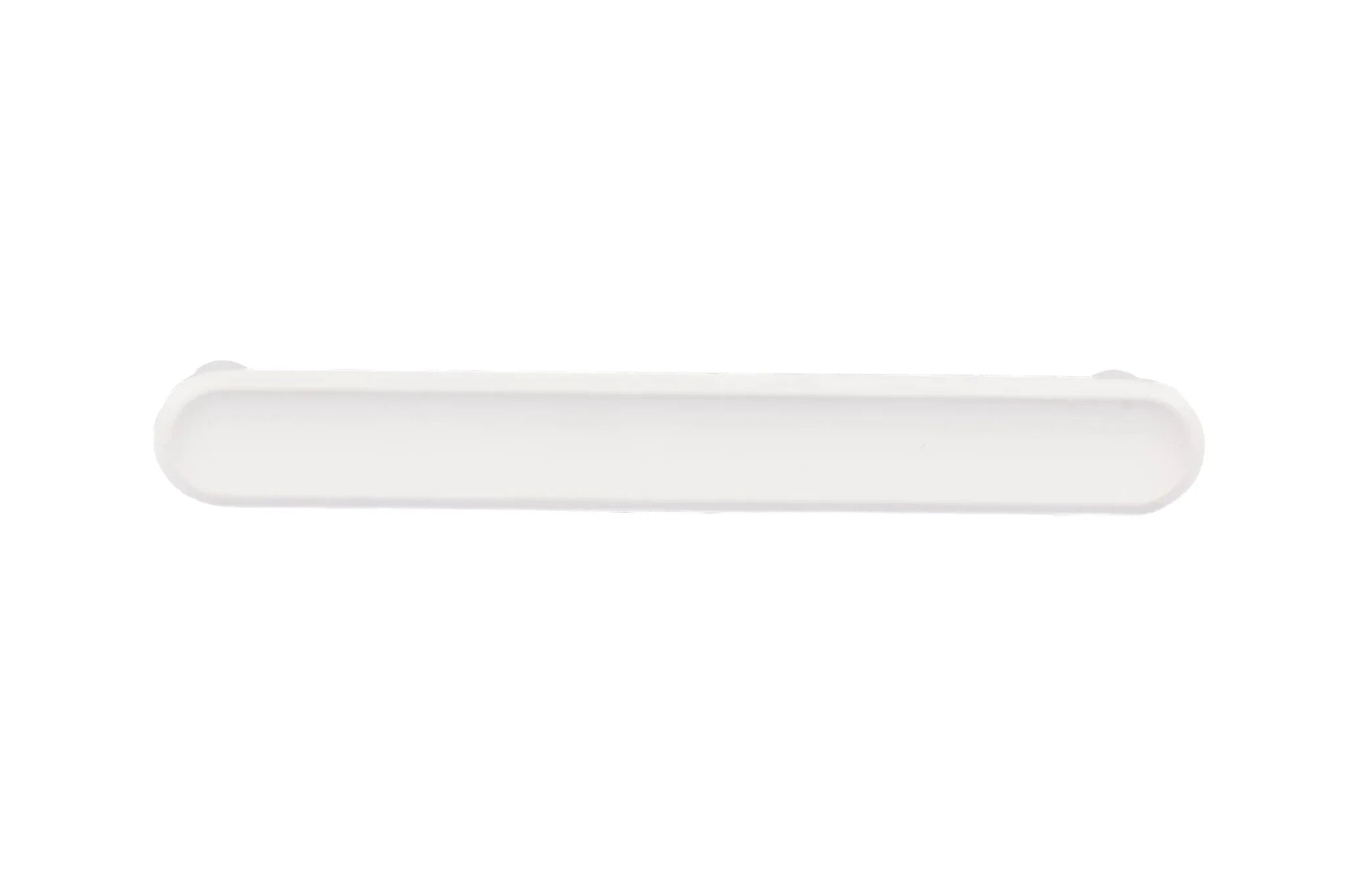 Mantara Valence Handle Z-0029 is a modern zinc alloy handle in brushed white finish, ideal for kitchen drawers, dresser drawers.