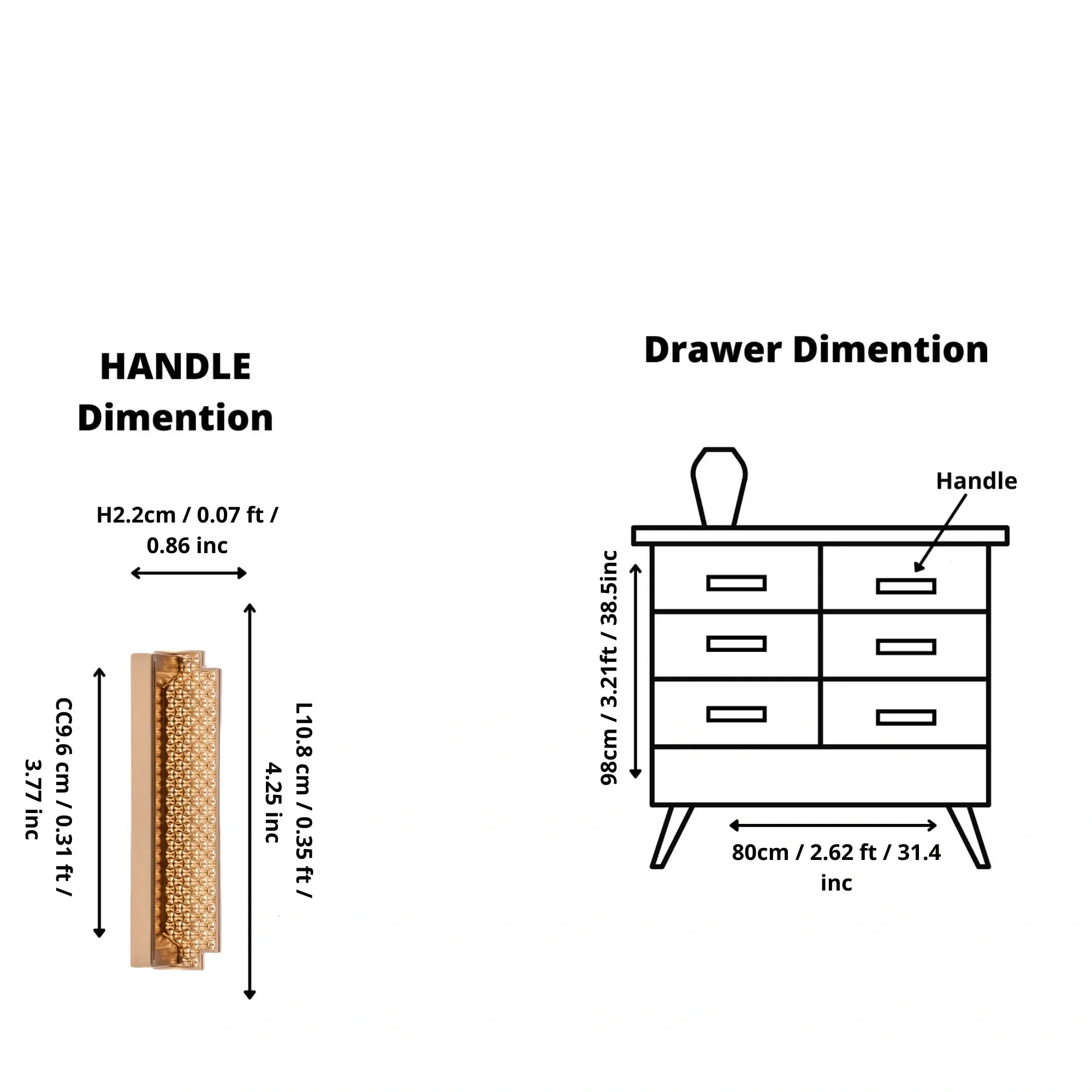 Mantara Veena Handle Z-0018 is a modern zinc alloy handle in brushed gold finish, ideal for kitchen drawers, dresser drawers.