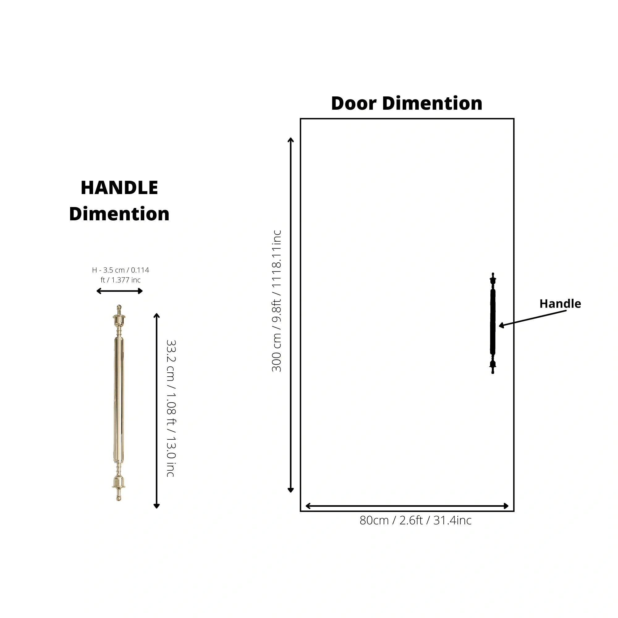 Victoria Handle B-0070 polished brass furniture handle, sizes 172mm 203mm 235mm 332mm 432mm, gold and silver, ideal for doors, cabinets & wardrobes by Mantara