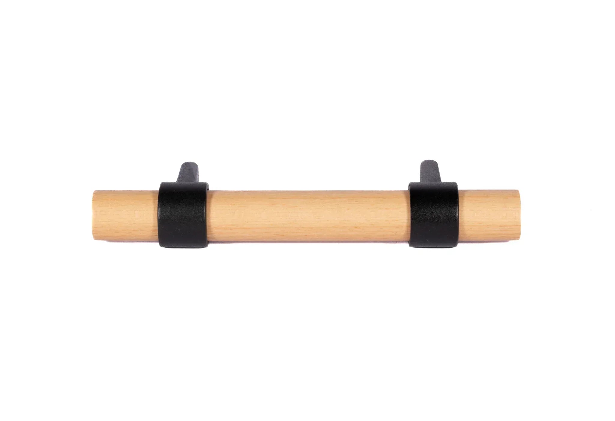 Mantara Walden Handle W-0035 is a modern zinc alloy and beech wood handle in black ideal for kitchen and dresser drawers.