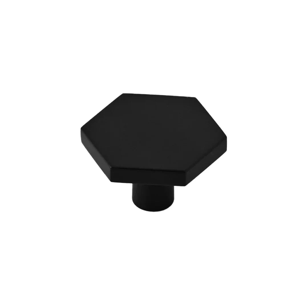 The Mantara B-0131 Zaraya Knob is a modern brass knob in gold, black, and bronze, perfect for drawers, cabinets, and wardrobes.