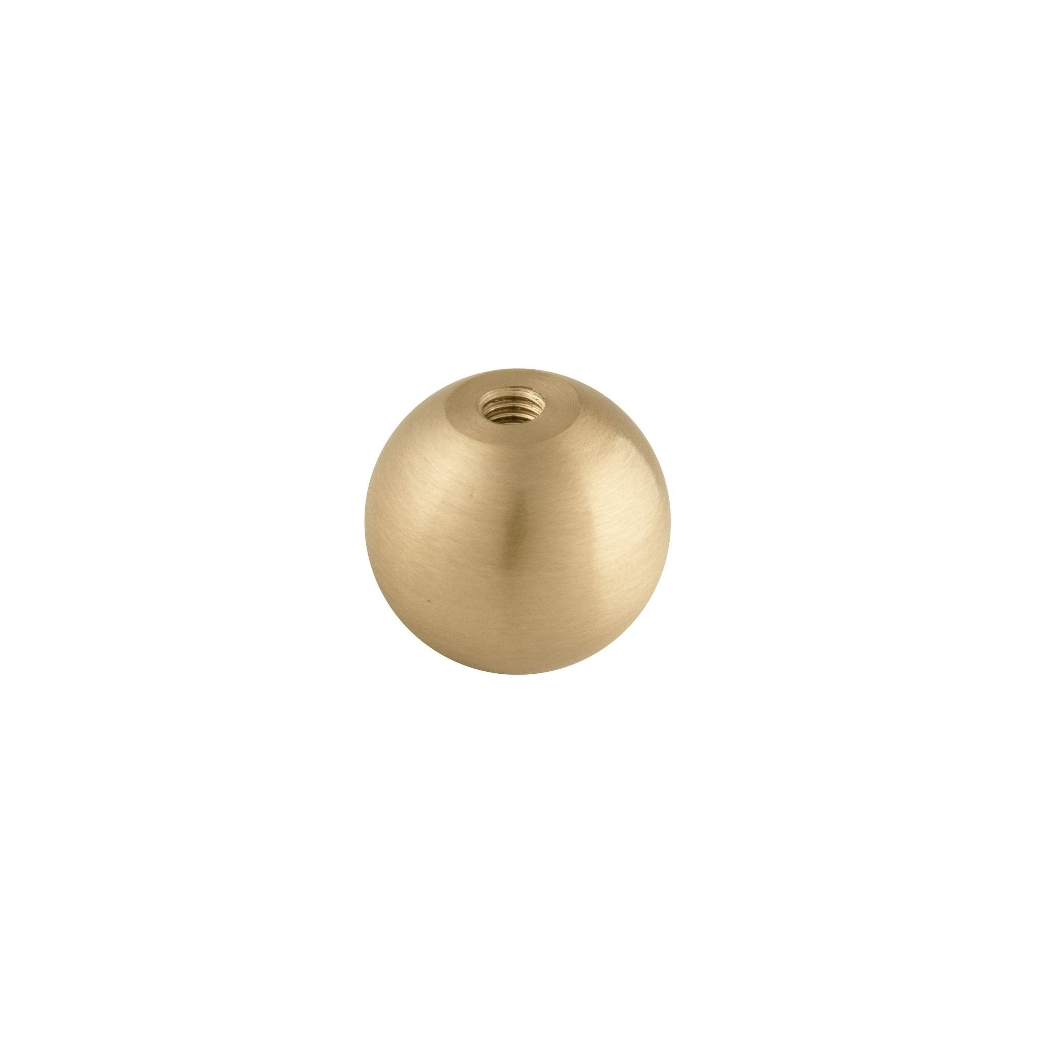 Zenith knob B-0001, gold brass, Dia20mm, brushed finish, for wardrobes & cabinets by Mantara
