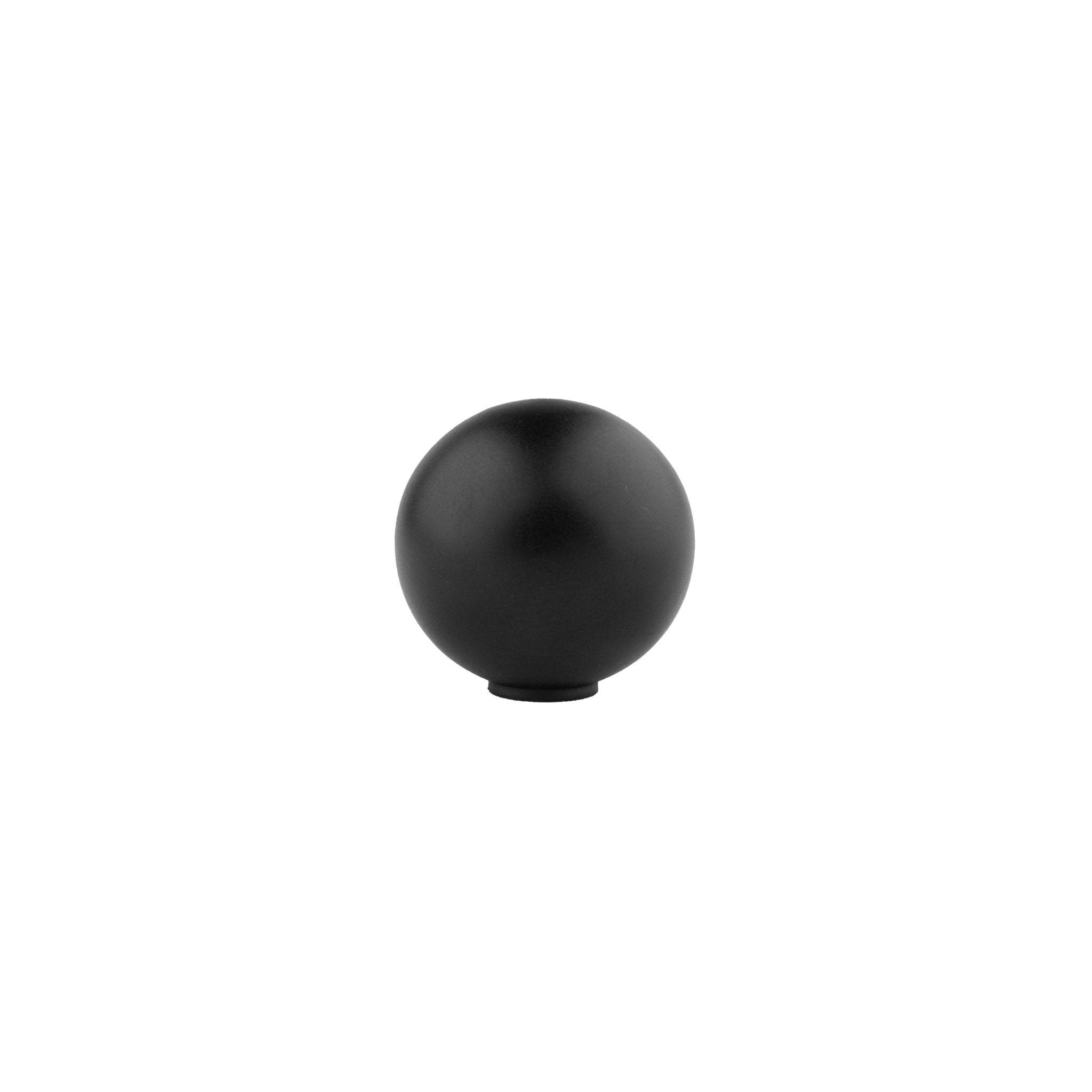 Zenith knob B-0001, black brass, Dia20mm, brushed finish, for dressers & furniture by Mantara