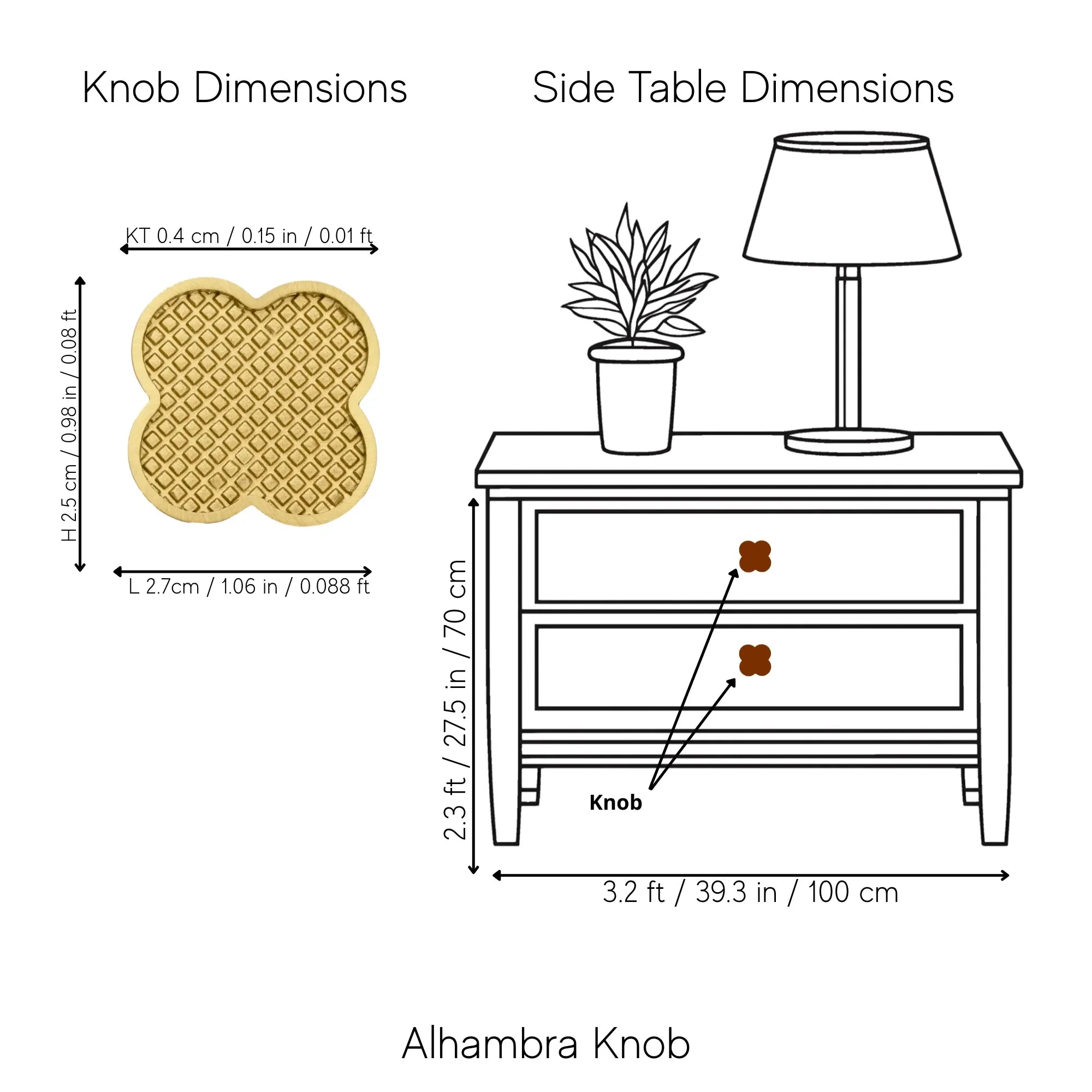 Acrylic and brass round drawer knob in  lattice brass  finish by Mantara for cabinets, wardrobes and kitchen drawers. Alhambra knob A-0006