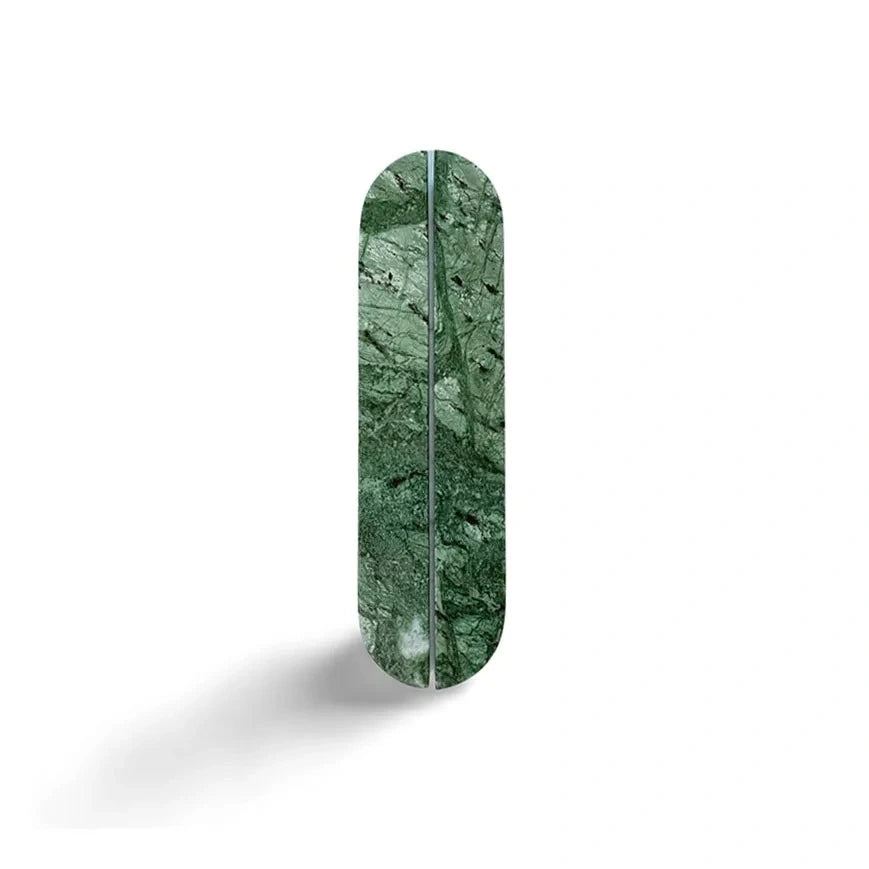 M-0019 marble cabinet pull handle, polished finish, sizes 160mm 320mm, for kitchen drawers &amp; wardrobes, white green red variants by Mantara