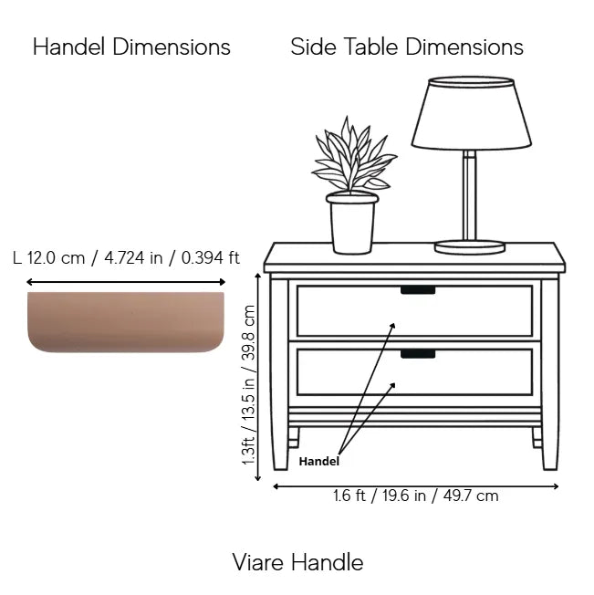 Viare Handle Pack of 1 (Made-to-order Only)