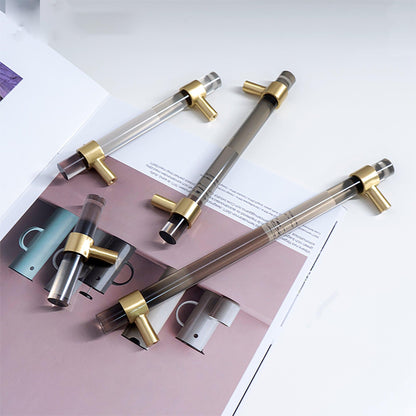 Petra V Handle Handles 300mm / Grey / Acrylic - M A N T A R A