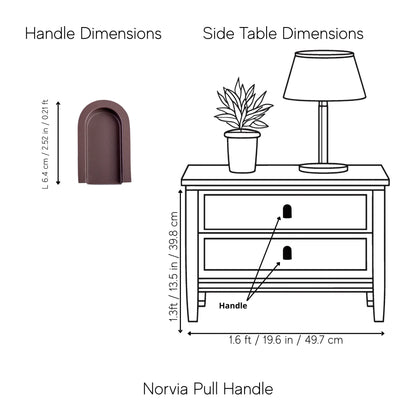 Norvia Pull Handle Pack of 1 (Made-to-order Only)