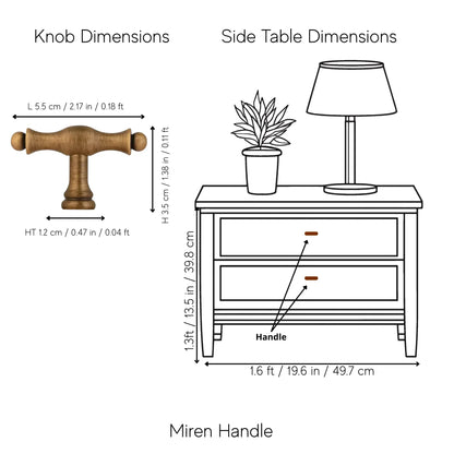 The Mantara B-0125 Miren Handle is a modern brass handle in bronze and gold, ideal for kitchen drawers, cabinets, and furniture.