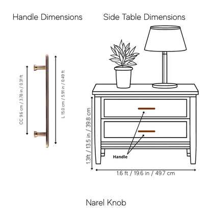 Narel Knob And Handle Pack of 1 (Made-to-order Only)