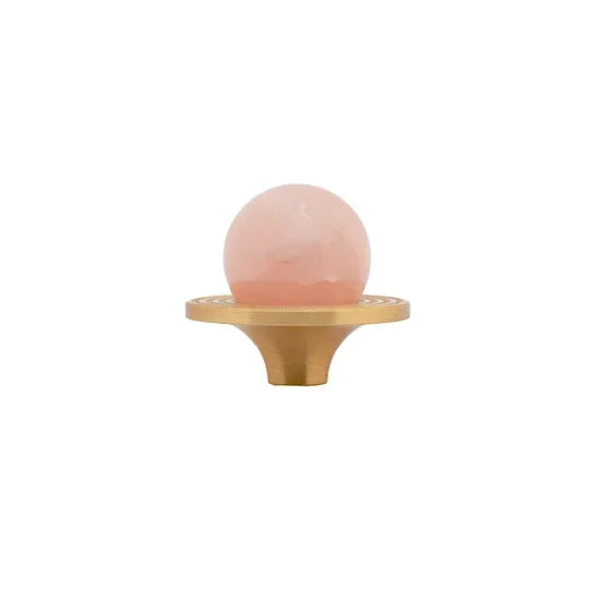 Buy kitchen cabinet knob-Modern crystal cabinet knob in pink for kitchen drawers and furniture by Mantara.