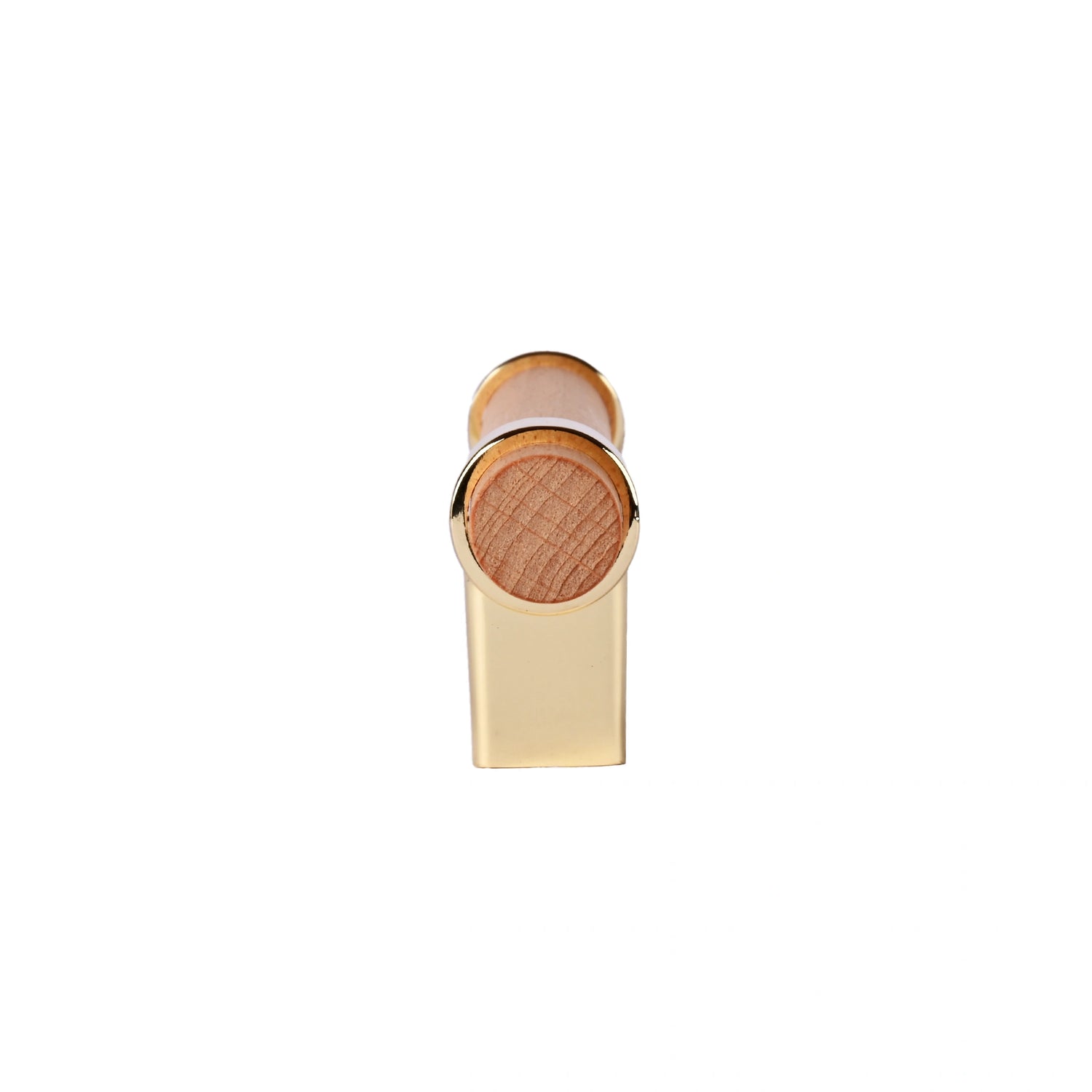 Mantara Walden Handle W-0035 is a modern zinc alloy and beech wood handle in gold, ideal for kitchen and dresser drawers.