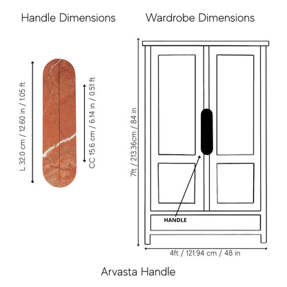 Arvasta Handle Pack of 1 (Made-to-order Only)