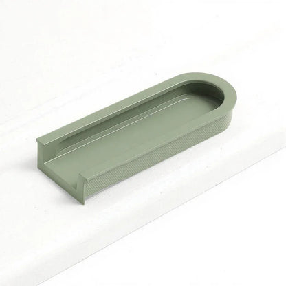 Norvia Handle AL-0026 aluminium alloy cabinet handle, brushed finish, sizes 64mm 110mm, black white green brown beige grey, for drawers &amp; wardrobes by Mantara
