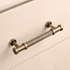 B-0136 solid brass cabinet knob & pull handle, bronze brushed finish, sizes 30mm 123mm 156mm 219mm, for kitchen drawers & wardrobes by Mantara