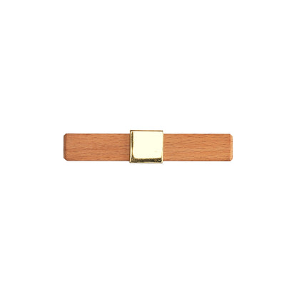 Mantara Lorien Handle W-0028 is a modern zinc and beech wood Tbar in Gold ideal for kitchen and dresser drawers.