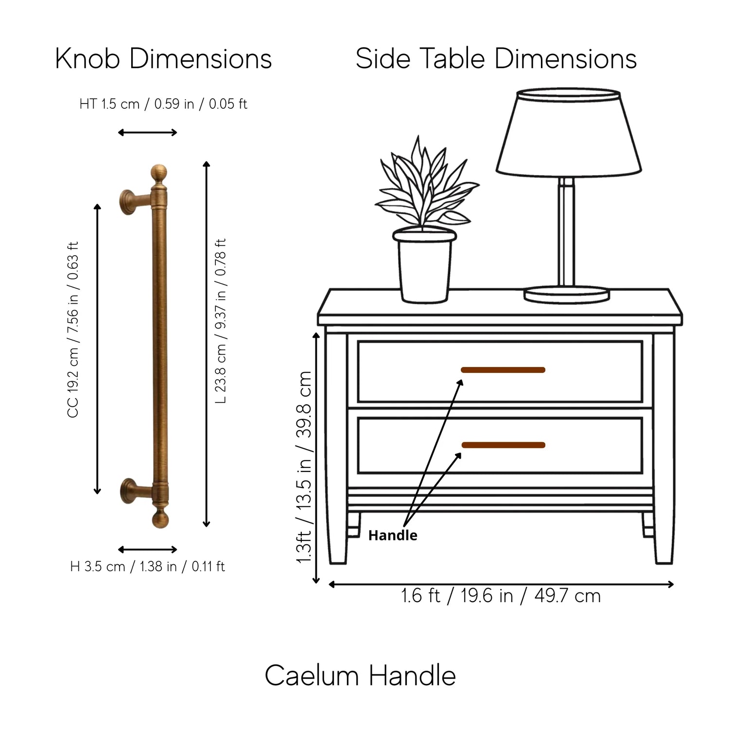 The Mantara B-0127 Caelum Handle is a modern brass handle in bronze and gold, perfect for kitchen drawers, cabinets, and furniture.