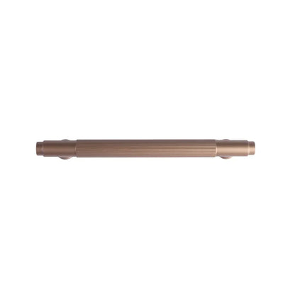The Mantara AL-0002 Sleek Bar Handle is a modern aluminum alloy handle in rose gold, ideal for cabinets and wardrobes.