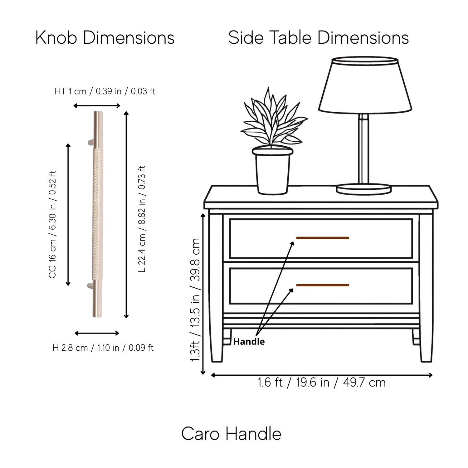 Caro Handle and Knob
