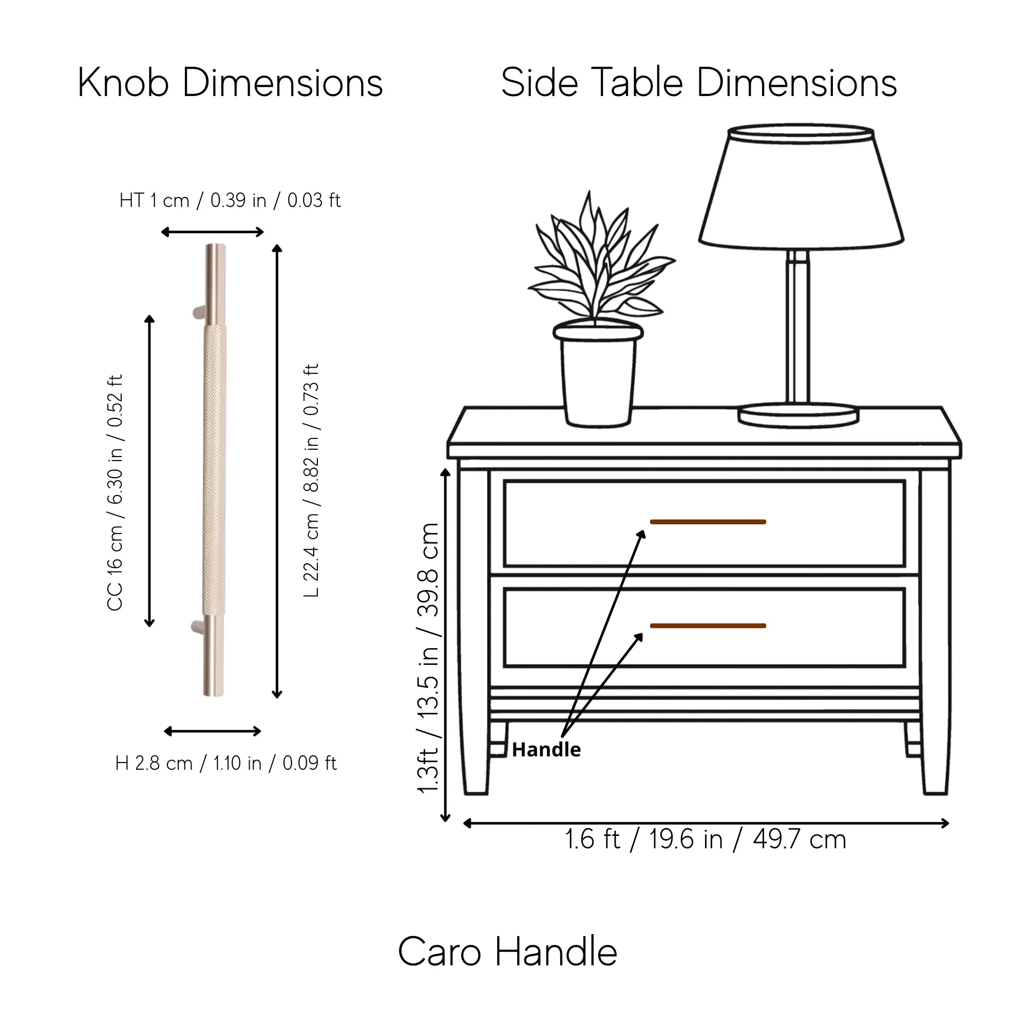 Caro Handle and Knob