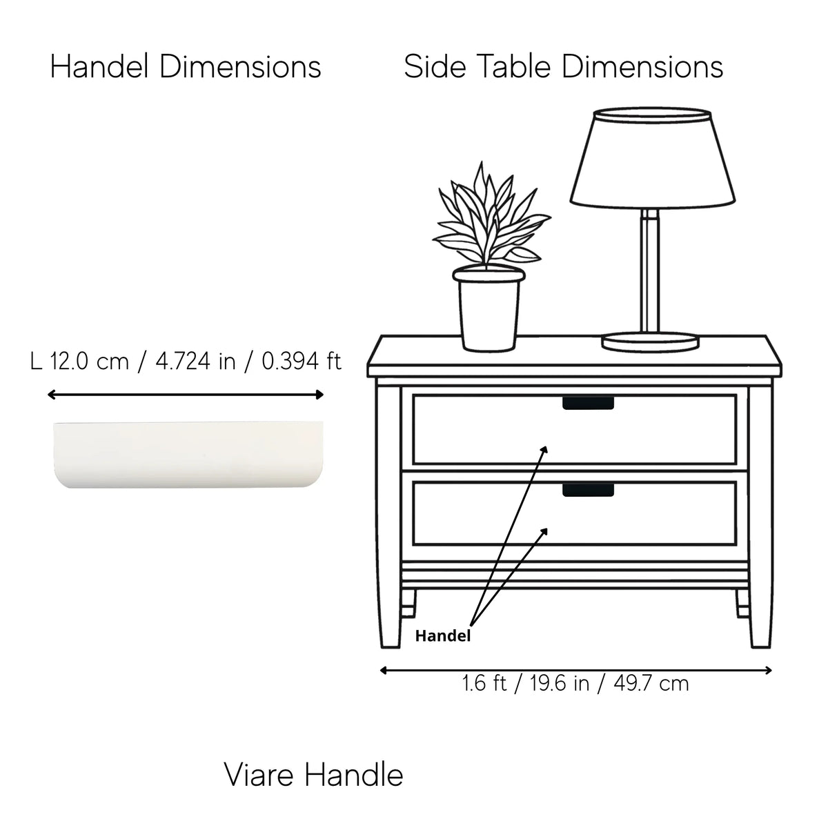Viare Handle Pack of 1 (Made-to-order Only)