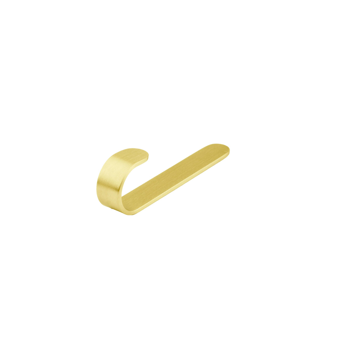 Mantara Aria Hook B-0090 is a modern brushed brass wall hook in gold, ideal for bedrooms, bathrooms, and living spaces.