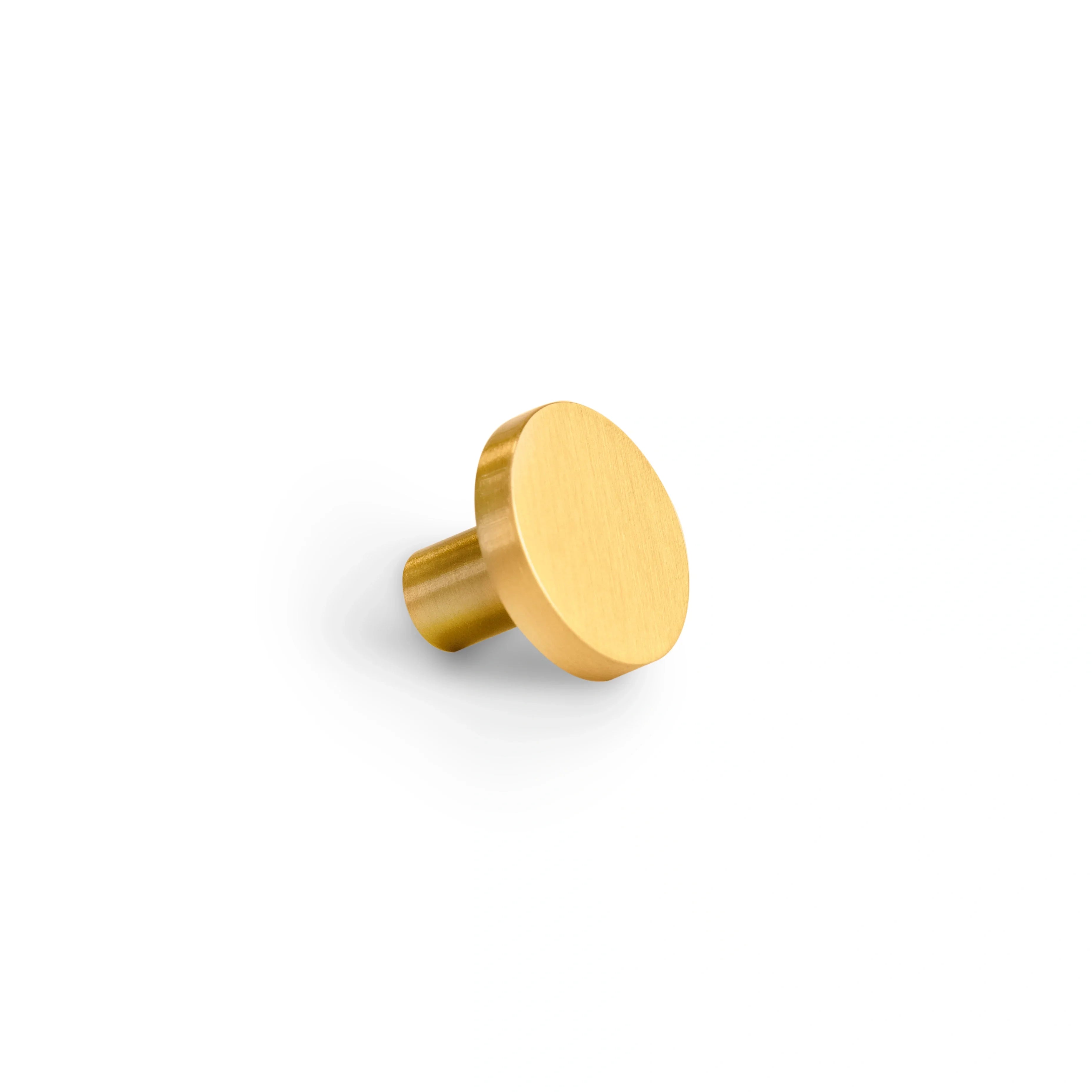 Mantara Regal Gold Knob B-0004 in brass, brushed finish, gold Ideal for furniture, cabinets, and doors.