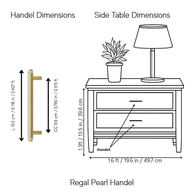 Regal Pearl Knob and handle