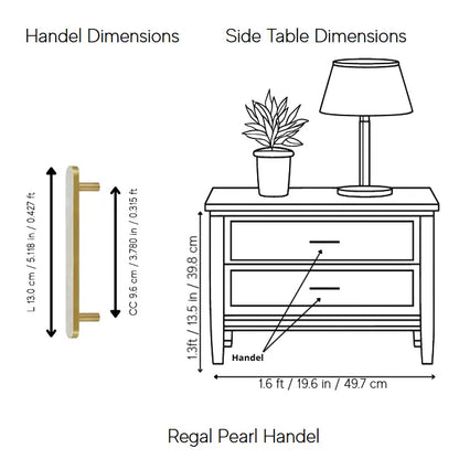 Regal Pearl Knob and handle