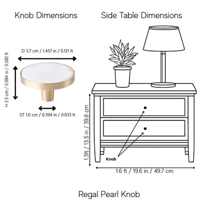 Regal Pearl Knob and handle